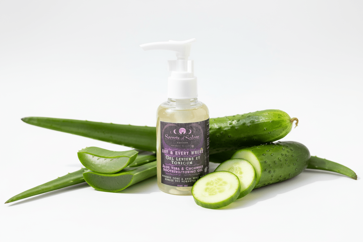 Aloe Vera & Cucumber Soothing/toning Gel - Gel Leniens Et Tonicum - 70ml - Secrets Of Salem