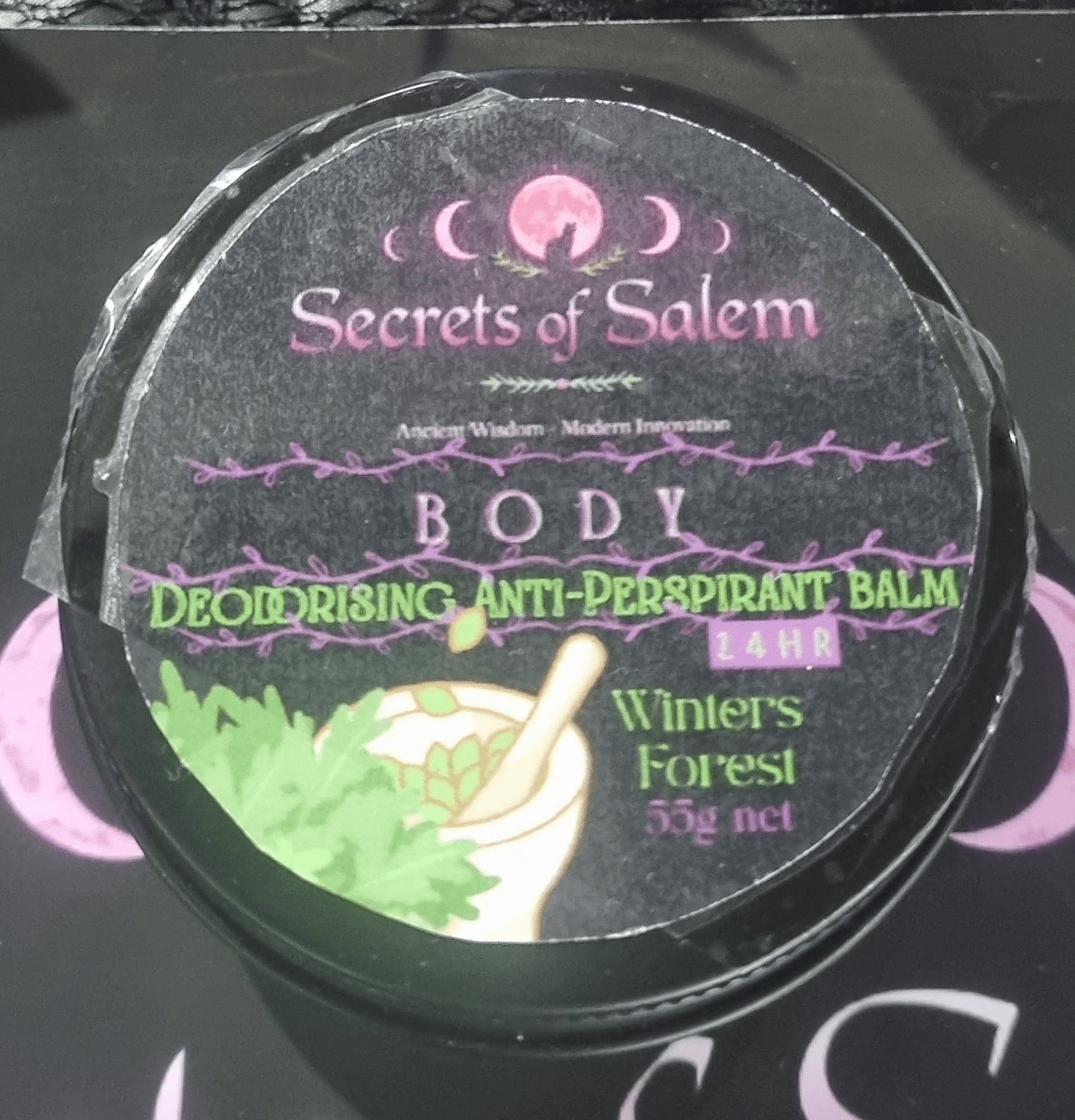 Deodorising Antiperspirant balm - balsamum contra perspirans et odoris praecavendi - 55g - Secrets Of Salem
