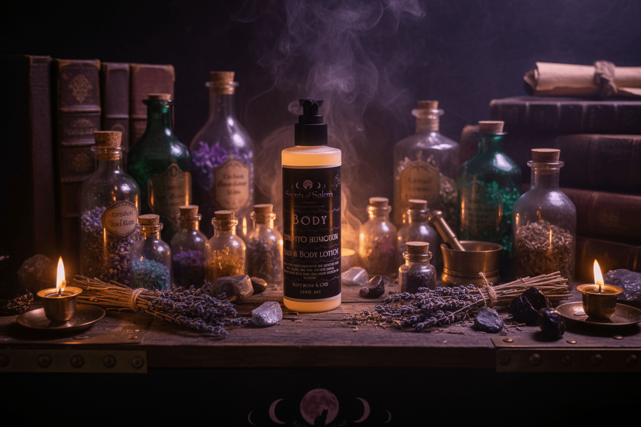 Hand & Body Lotion - Crepito Humorum - Velvet Rose & Oud fragrance - Secrets Of Salem