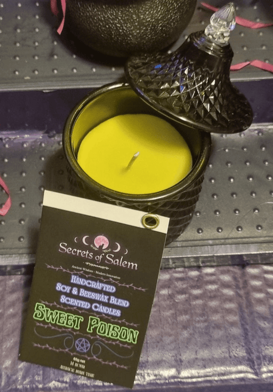 'Sweet Poison' fragranced candle - Secrets Of Salem